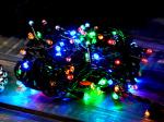 Гирлянда ТМ "Bikson" нить 140LED, 5,5м, мульти, 4 реж, зелён провод, арт. WWK31111
