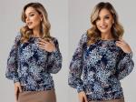 Блузка женская  4130/17/Синий
