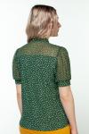 Блузка женская  4096-22/05/Зеленый, белый