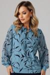 Блузка женская  7037/18/Бирюзовый