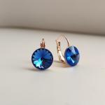 Серьги кристаллами Swarovski