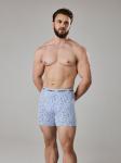 Трусы удлиненные боксер муж в наборе из 3 шт Roberto серый принт