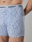 Трусы удлиненные боксер муж в наборе из 3 шт Roberto серый принт