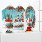 Набор полотенец из рогожки "Огонёк"