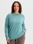 ISLAND CUP Джемпер женский plus size цвет серо-мятный