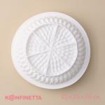 Форма для муссовых десертов и выпечки KONFINETTA «Бронте», силикон, 23?7.5 см, белая