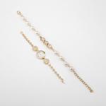 Женский подарочный набор «Наен» 2 в 1: наручные кварцевые часы, браслет, d=2.5 см