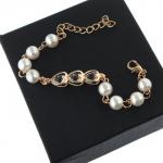 Женский подарочный набор «Майоми» 2 в 1: наручные кварцевые часы, браслет, d=2.5 см