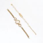 Женский подарочный набор Sifoe 2 в 1: наручные кварцевые часы и браслет