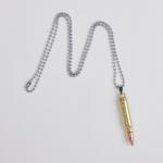 Мужской подарочный набор Bolingdun 2 в 1: наручные часы, кулон-пуля, d=4.6 см