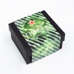 Мужской подарочный набор «Этелберт» 2 в 1: наручные кварцевые часы, браслет, d=4 см