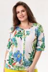 Блузка женская  3088-92/11/Белый, зеленый