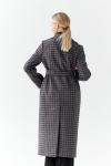 Пальто женское демисезонное 24770 (черно-серый)