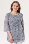 Блузка женская  7024/25/Серый