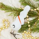 Ёлочная игрушка «Зайчик с барабаном» h=9.6 см