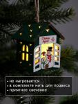 Ёлочная игрушка «Два снеговика», 8?7?6 см, 1 LED, от батареек, свечение тёплое белое