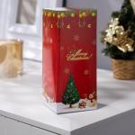 Светодиодная фигура «Ёлка серебристая» 6?17?6 см, пластик, батарейки LR44 ( в комплекте), свечение тёплое белое