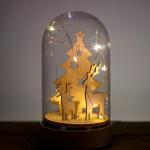 Новогодний декор с подсветкой «Олени и ёлка» 19?10?10 см