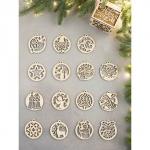 Ёлочная игрушка «Новогодние шарики», набор 15 шт.