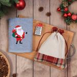 Набор в мешочке «Этель. Дедушка Мороз»: полотенце 35?60 см, тёрка 7.7?3.7?3 см