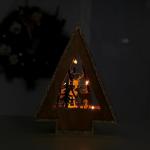 Декор с подсветкой «Ёлочка с оленем», 18?5.5?23 см