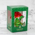 Ёлочная игрушка «Домик», ручная работа, d=7.4 см