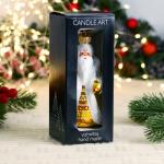 Ёлочная игрушка «Дед Мороз» снежинки, h=12 см, ручная роспись, золото