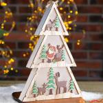 Декор новогодний с подсветкой «Ёлочка», 4.4?20?29 см