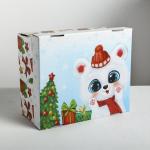 Коробка подарочная новогодняя складная «Радости и веселья», 31?25.5?16 см, Новый год