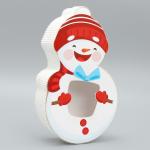 Коробка новогодняя подарочная «Снеговик», 15?25?5 см