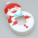 Коробка новогодняя подарочная «Снеговик», 15?25?5 см