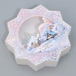 Коробка новогодняя подарочная «Снежинка», 20.5?21.5?5 см