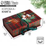 Коробка подарочная - книга «С Новым годом», 20?12.5?5 см