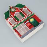 Коробка подарочная «Новогодний дом», 16?22?5 см