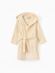 Халат махровый детский «Этель. Мишка», размер 32, хлопок 100%, бежевый