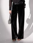 Брюки палаццо широкие из мягкого бархата