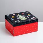 Коробка подарочная новогодняя складная Happy new year, 31?25.5?16 см, Новый год