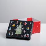 Коробка подарочная новогодняя складная Happy new year, 31?25.5?16 см, Новый год