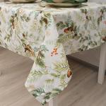 Скатерть 145х145, рогожка, 100 % хлопок, 'Лес ВБ'