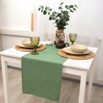 Дорожка декоративная 'Цвет эмоций' 40х145, саржа, 100% хлопок, 'Олива'