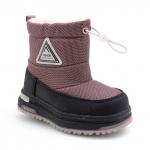 Дутики мембранные на меху XV882-2-3 темно розовый п/п