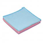 VETTA Набор салфеток из микрофибры универсальные, 3шт, 30x30см, 150г/кв.м., 3 цвета