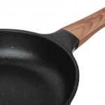 SATOSHI Карнуа Сковорода литая d24см, антипригарное покрытие Мрамор, индукция