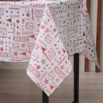 Скатерть новогодняя «Этель. Новогодняя», 140?180±5 см, 80% п/э, 20% лён, 120 г/м?