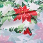 Скатерть новогодняя «Доляна» Christmas flowers, размер 145?300 см