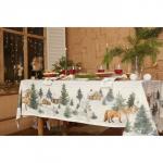 Набор новогодний «Этель» Forest animals: скатерть 150?220 ±3 см с ГМВО, салфетки 40?40 см-12 шт.