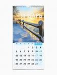 Календарь на ригеле «Природа 2026» 16.5?34 см