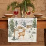 Дорожка новогодняя на стол «Этель» Forest animals 40?147 ± 5 см, 100% хл, саржа 190 г/м?