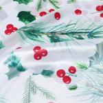 Скатерть новогодняя «Доляна» Rowan, 145?300 см, 100% п/э