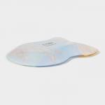 Блюдо новогоднее сервировочное Доляна «Бант. Зимняя сказка», 19?14 см, стекло